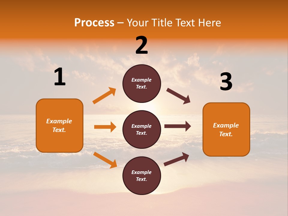 Surf Sandy Dusk PowerPoint Template