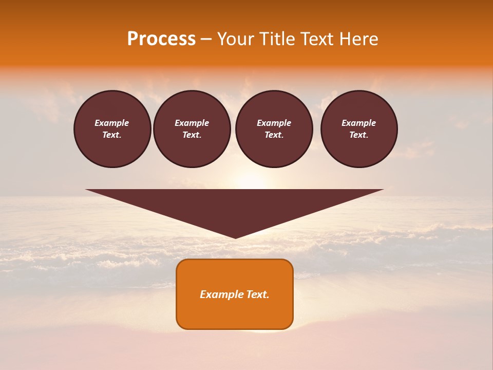 Surf Sandy Dusk PowerPoint Template