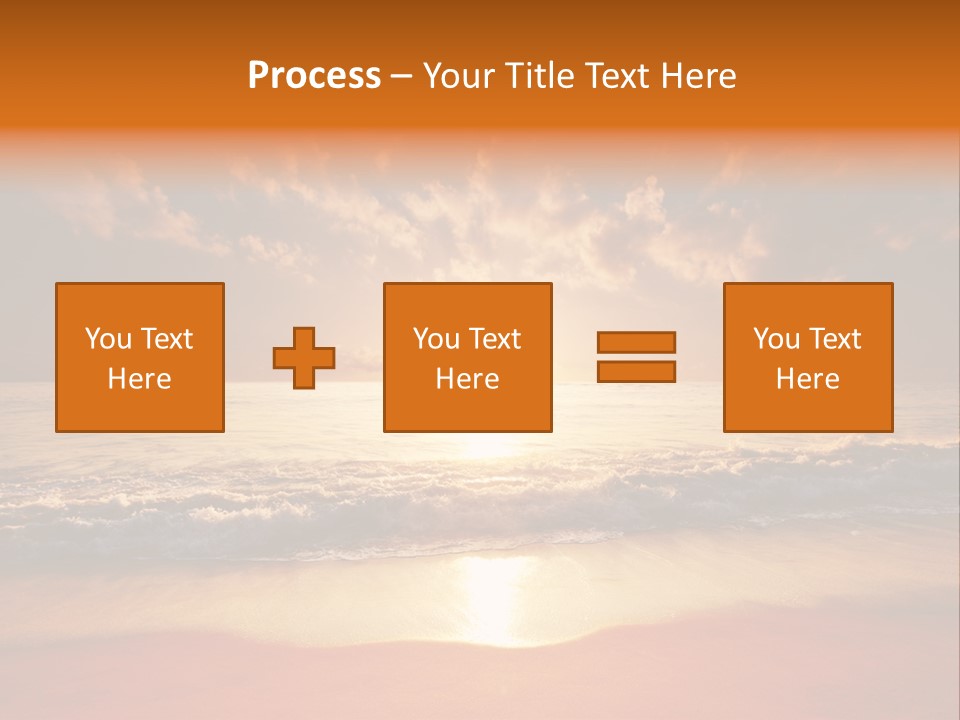 Surf Sandy Dusk PowerPoint Template