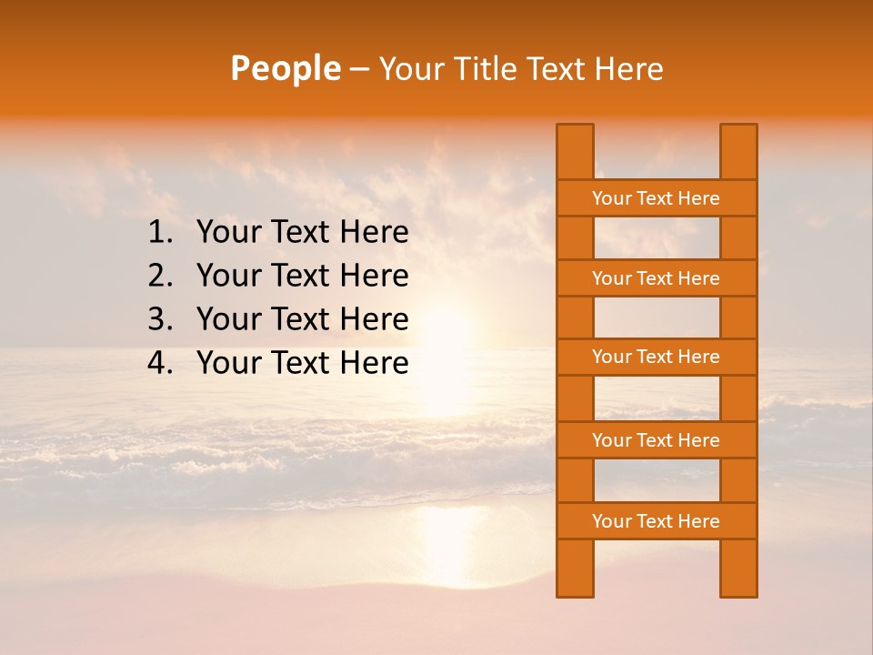 Surf Sandy Dusk PowerPoint Template