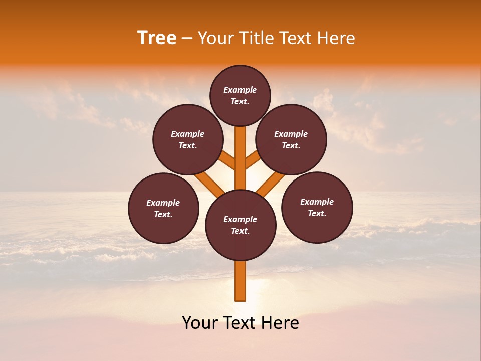 Surf Sandy Dusk PowerPoint Template