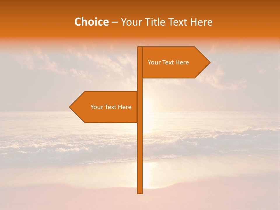 Surf Sandy Dusk PowerPoint Template