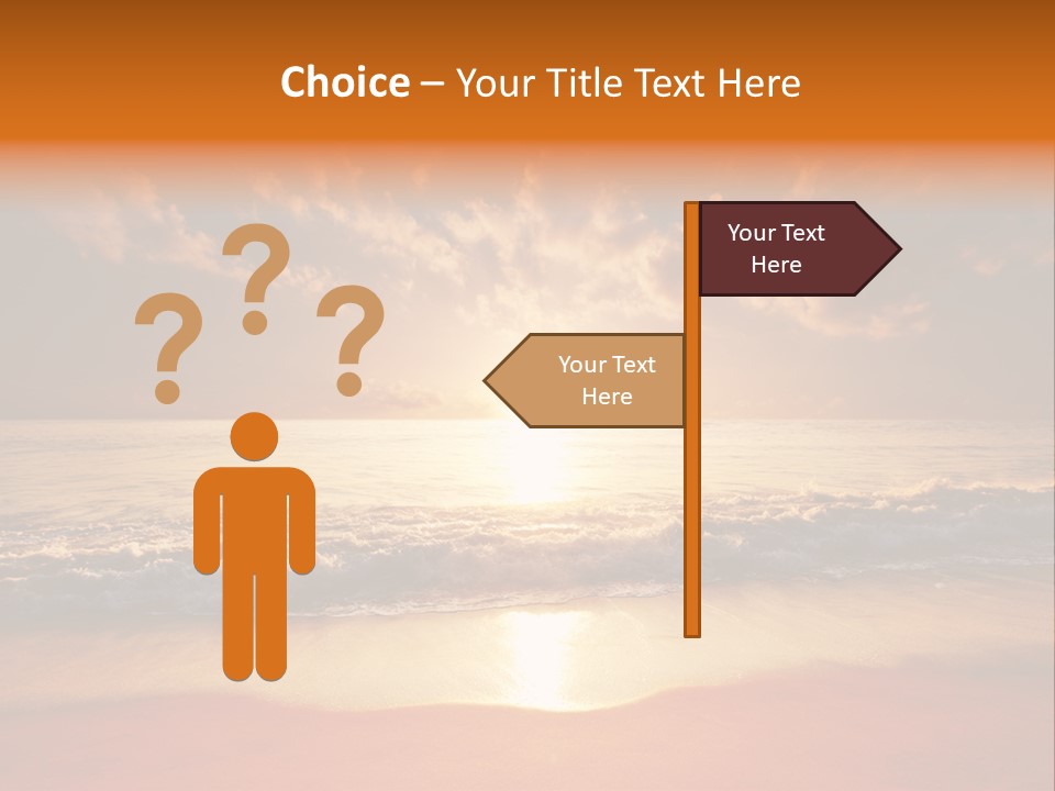 Surf Sandy Dusk PowerPoint Template