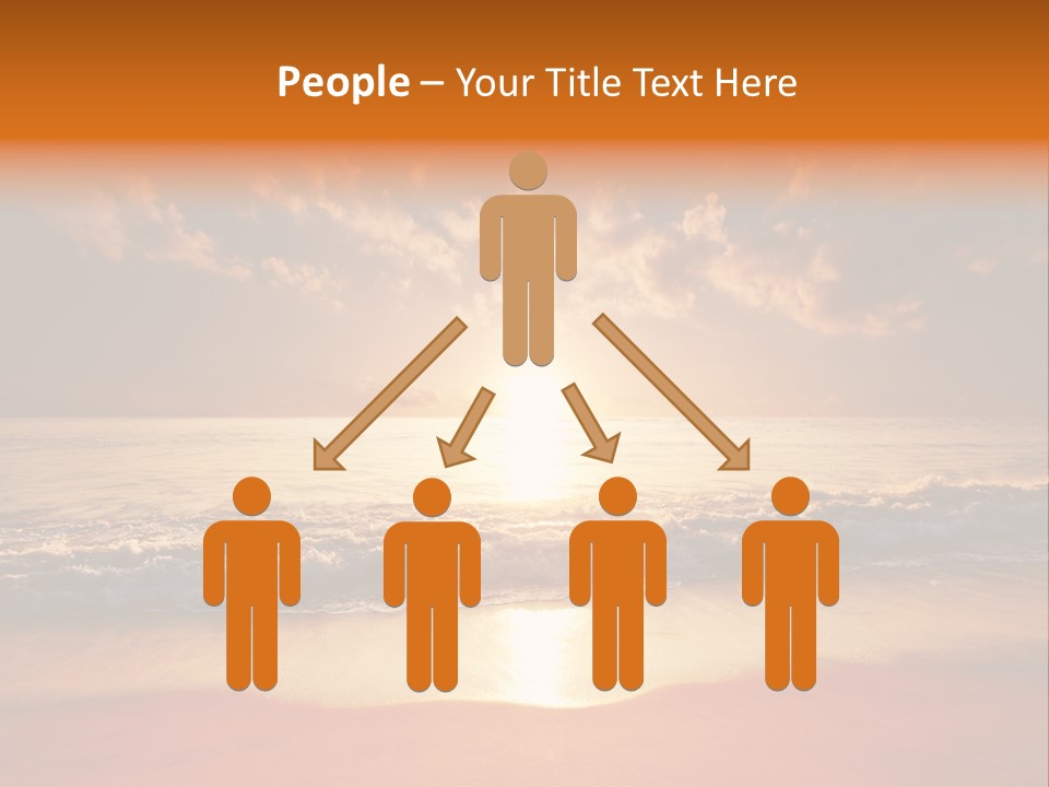 Surf Sandy Dusk PowerPoint Template