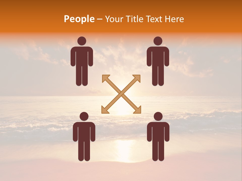 Surf Sandy Dusk PowerPoint Template