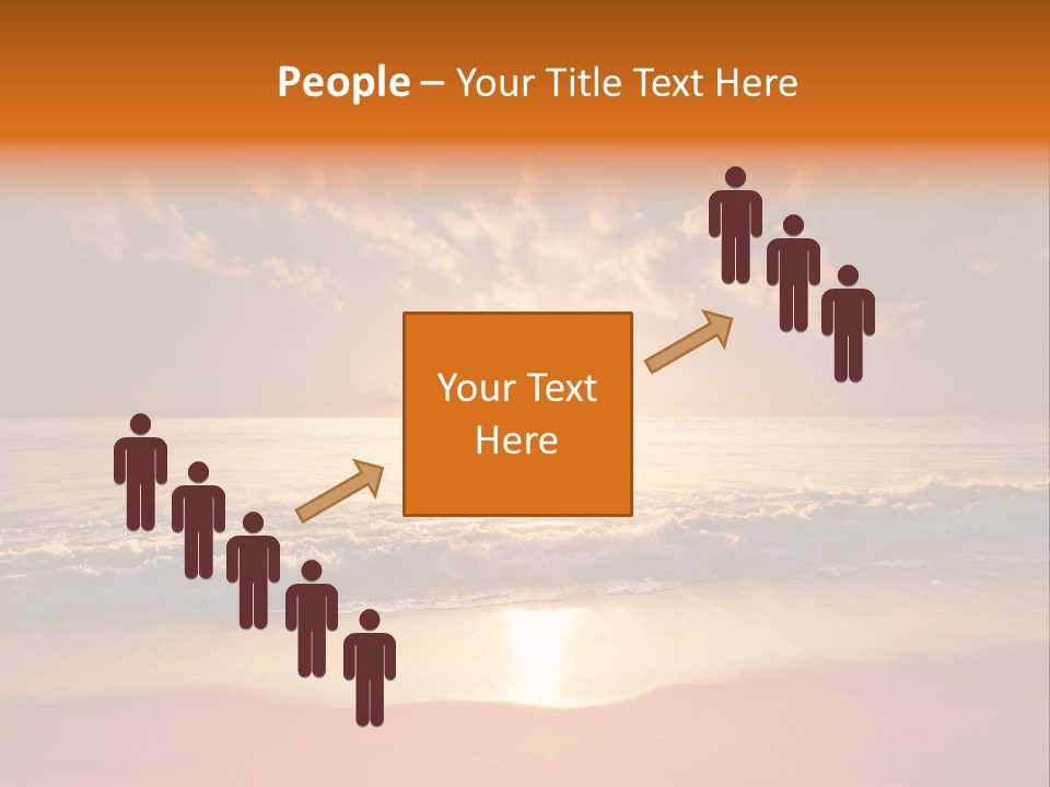 Surf Sandy Dusk PowerPoint Template