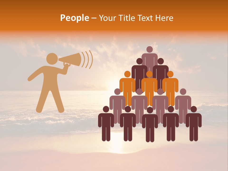 Surf Sandy Dusk PowerPoint Template