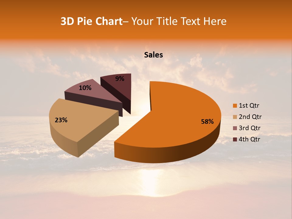 Surf Sandy Dusk PowerPoint Template