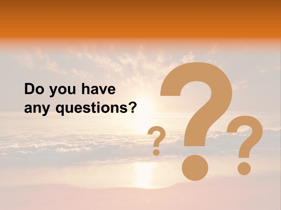 Surf Sandy Dusk PowerPoint Template