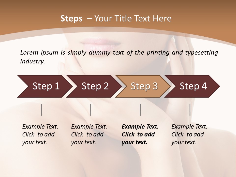Health Young Lips PowerPoint Template