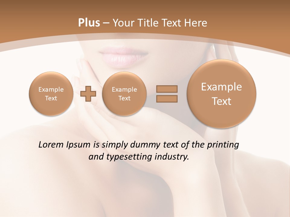 Health Young Lips PowerPoint Template