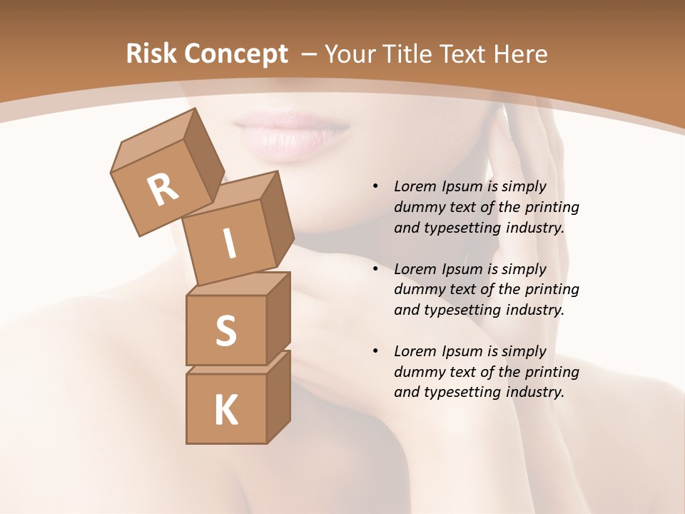 Health Young Lips PowerPoint Template