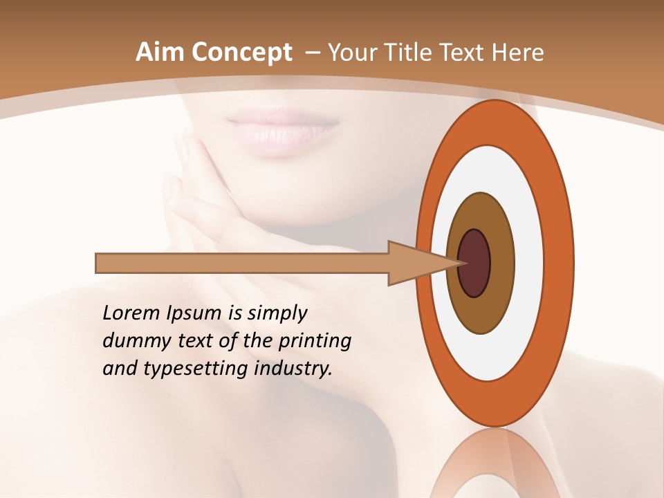 Health Young Lips PowerPoint Template