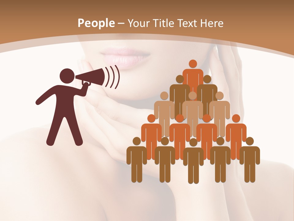 Health Young Lips PowerPoint Template