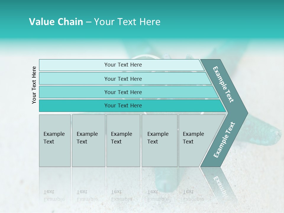 A Starfish With A Ring On It Is On The Sand PowerPoint Template