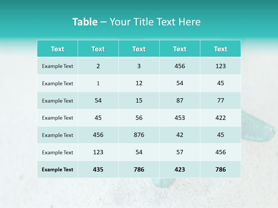 A Starfish With A Ring On It Is On The Sand PowerPoint Template