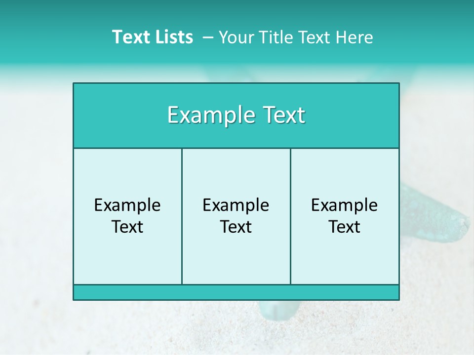 A Starfish With A Ring On It Is On The Sand PowerPoint Template