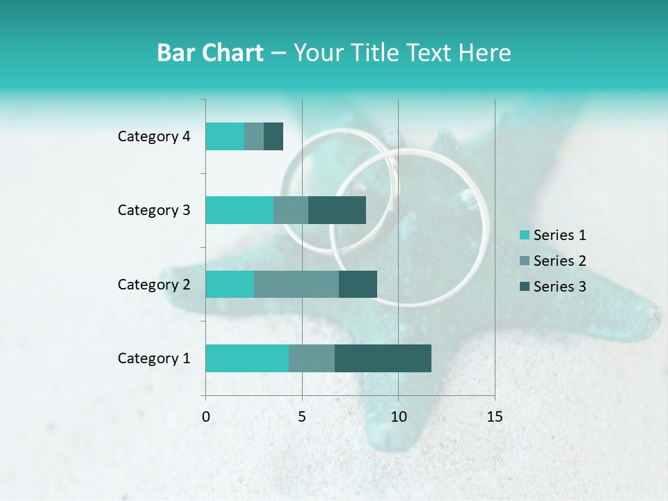 A Starfish With A Ring On It Is On The Sand PowerPoint Template