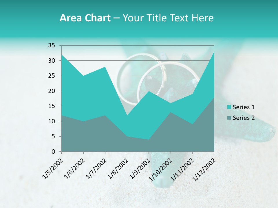 A Starfish With A Ring On It Is On The Sand PowerPoint Template