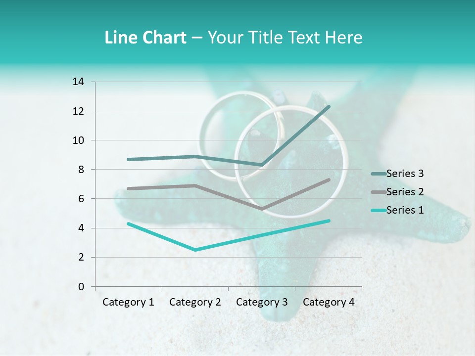 A Starfish With A Ring On It Is On The Sand PowerPoint Template