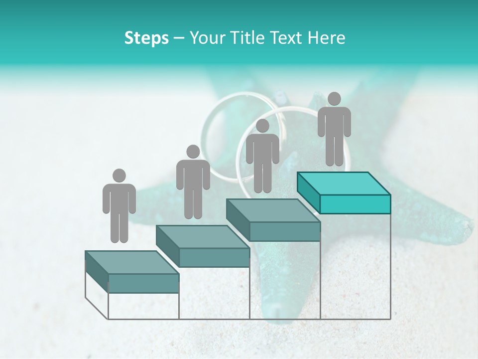A Starfish With A Ring On It Is On The Sand PowerPoint Template