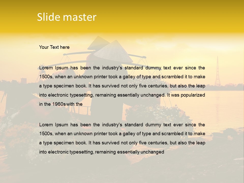 Market Life Hanoi PowerPoint Template