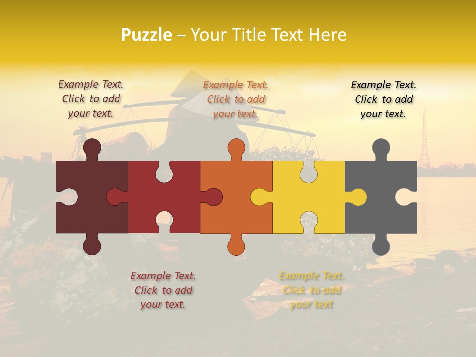 Market Life Hanoi PowerPoint Template