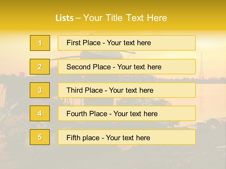 Market Life Hanoi PowerPoint Template