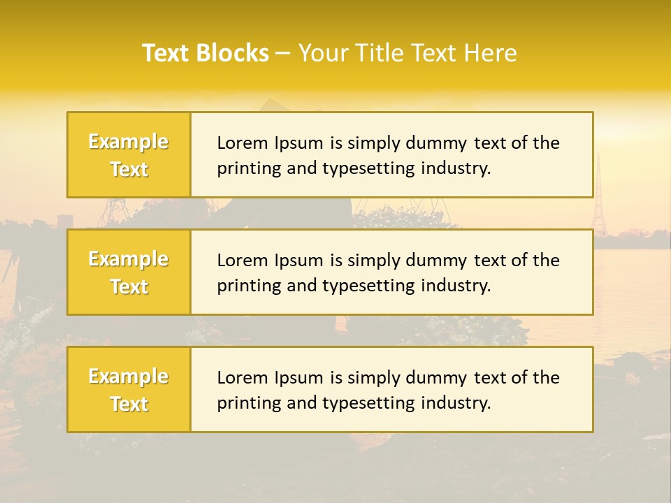 Market Life Hanoi PowerPoint Template