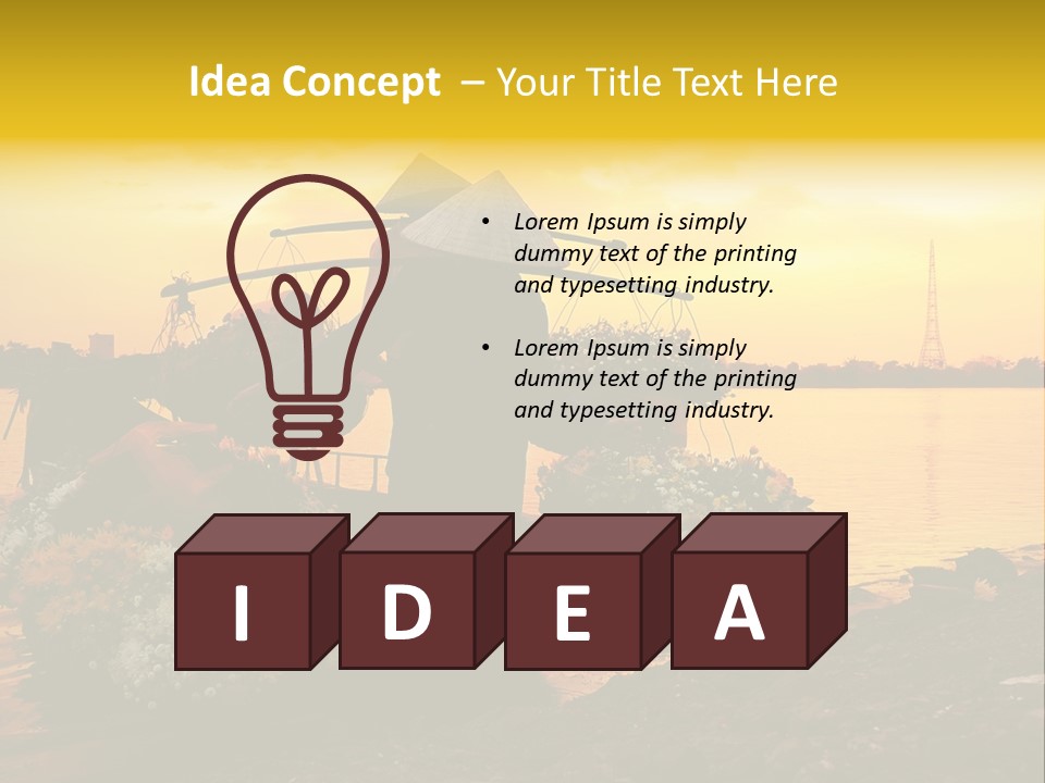 Market Life Hanoi PowerPoint Template