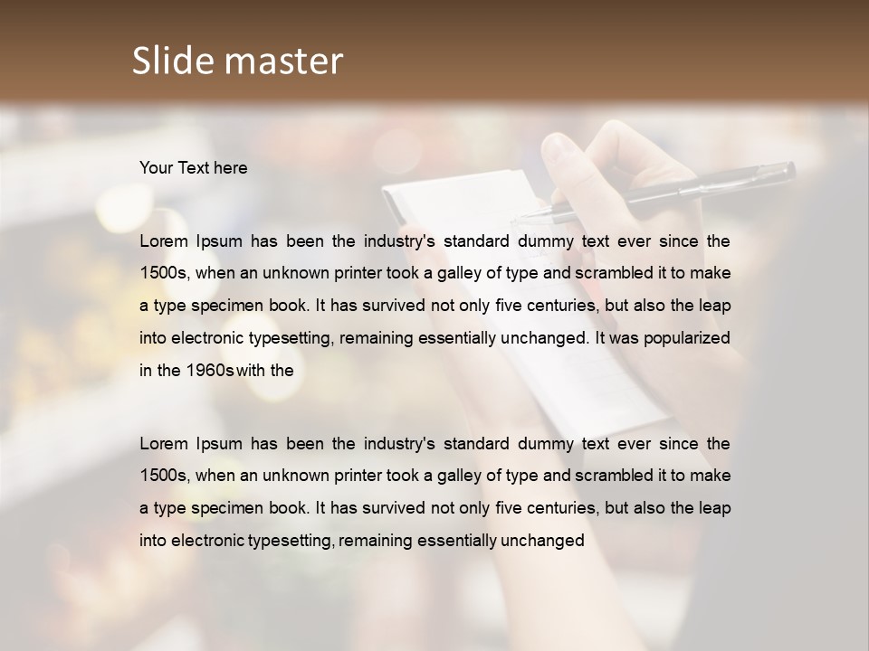 Writing Woman People PowerPoint Template