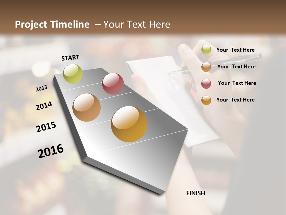 Writing Woman People PowerPoint Template