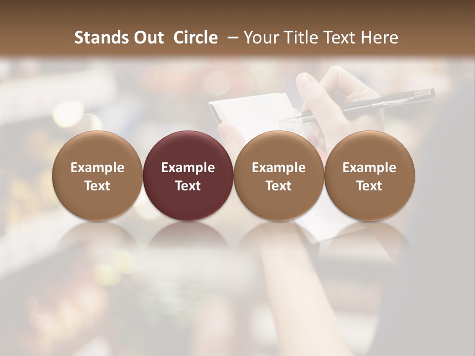 Writing Woman People PowerPoint Template