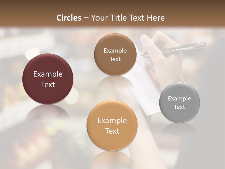 Writing Woman People PowerPoint Template