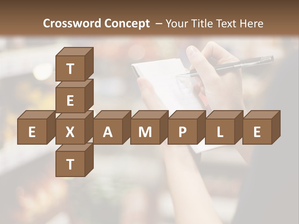 Writing Woman People PowerPoint Template