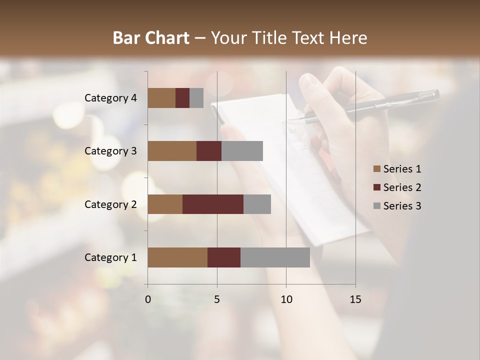 Writing Woman People PowerPoint Template