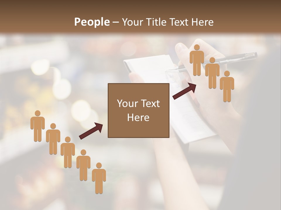 Writing Woman People PowerPoint Template