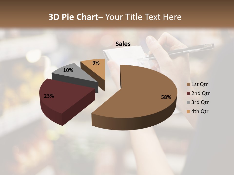 Writing Woman People PowerPoint Template