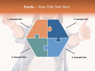 Gesture Woman Hand PowerPoint Template