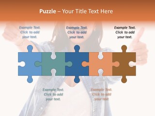Gesture Woman Hand PowerPoint Template