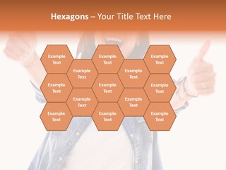 Gesture Woman Hand PowerPoint Template