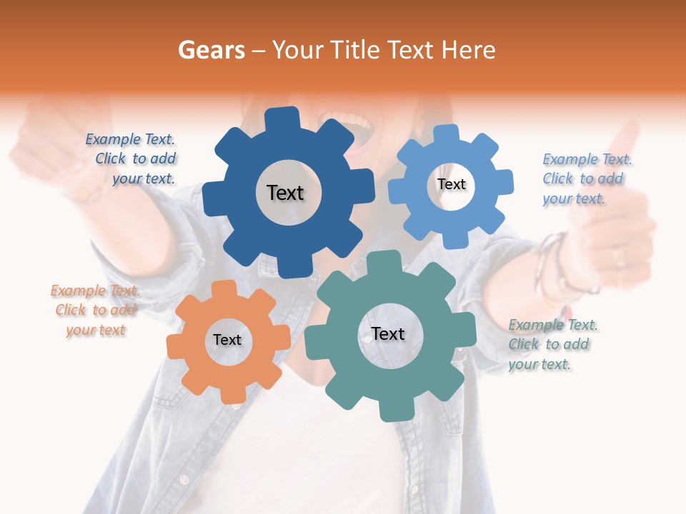 Gesture Woman Hand PowerPoint Template