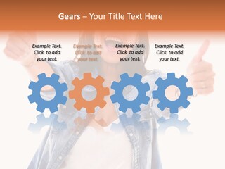 Gesture Woman Hand PowerPoint Template