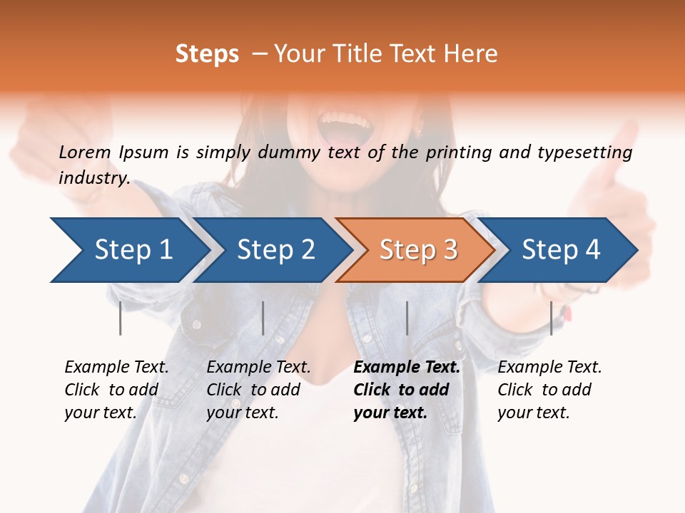 Gesture Woman Hand PowerPoint Template