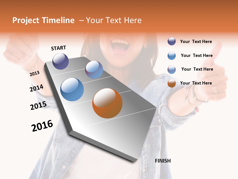 Gesture Woman Hand PowerPoint Template