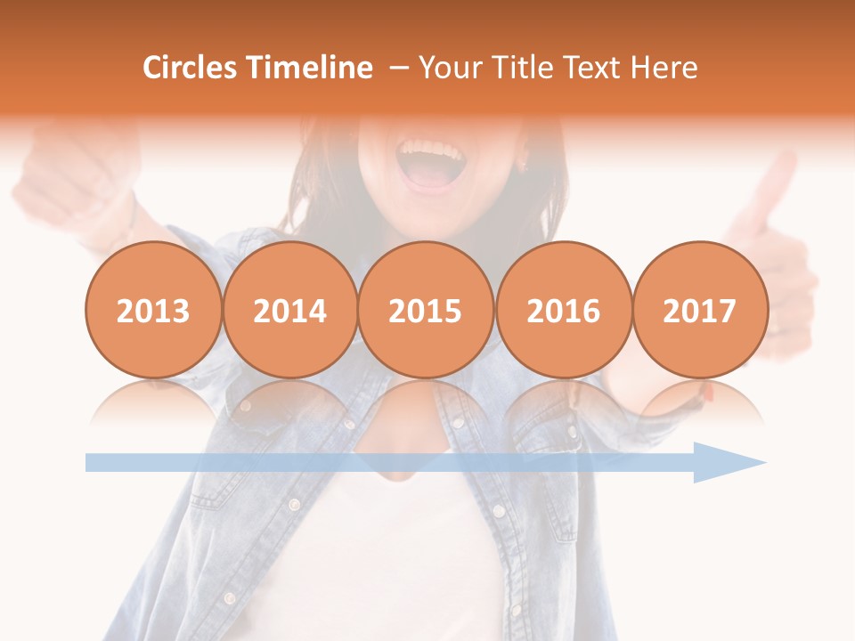 Gesture Woman Hand PowerPoint Template