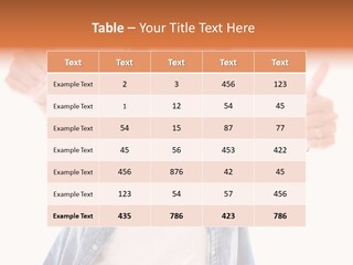 Gesture Woman Hand PowerPoint Template