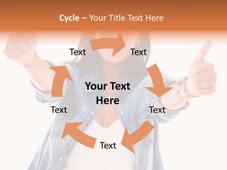 Gesture Woman Hand PowerPoint Template