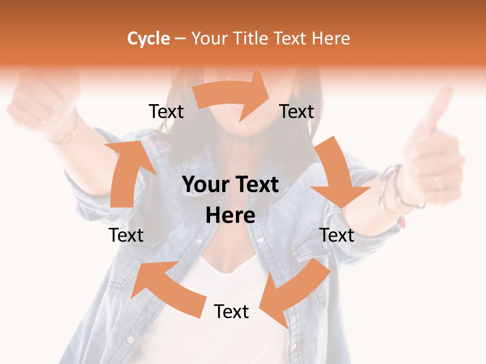 Gesture Woman Hand PowerPoint Template