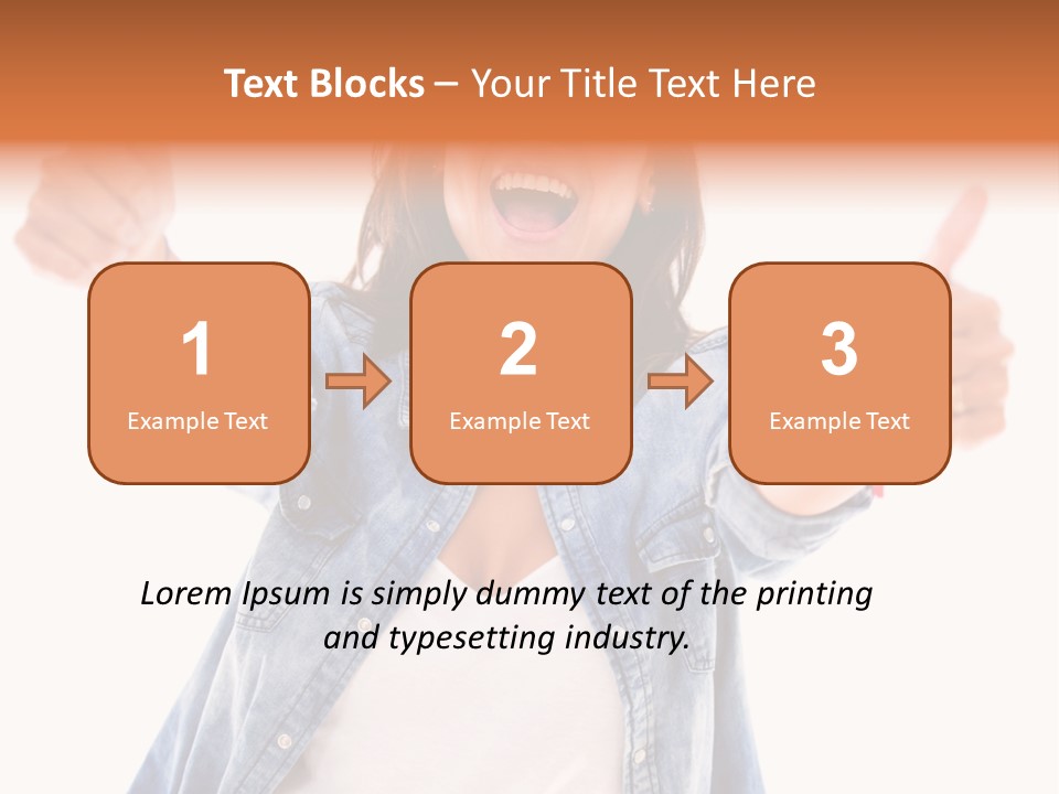 Gesture Woman Hand PowerPoint Template